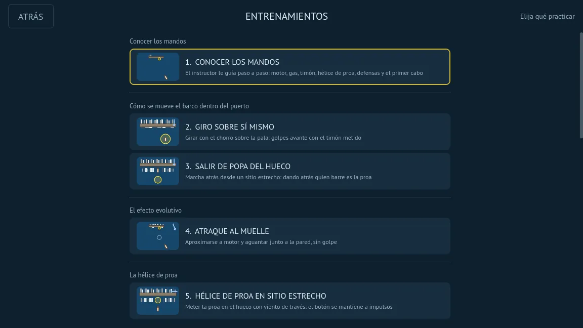 14 entrenamientos agrupados por temas